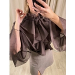 Koszula Ava, czekoladowa