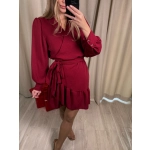 Sukienka kopertowa Celeste, bordowa