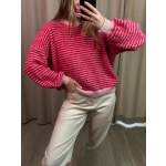 Sweter Elio, czerwono-różowy