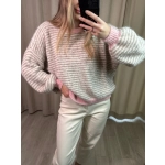 Sweter Elio, kremowo-taupe