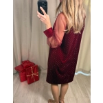 Sukienka Gulia, bordowa