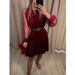 Sukienka Gulia, bordowa