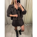 Kurtka Tori II, czekoladowa