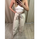 Spodnie Nastro, kremowe