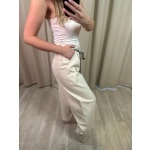 Spodnie Nastro, kremowe