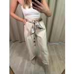 Spodnie Nastro, kremowe