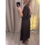 Szmizjerka MIDI z broszkami, czekoladowa