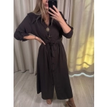 Szmizjerka MIDI z broszkami, czekoladowa