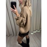 Sweter Kardigan, camelowy