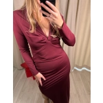 Sukienka Valentina, burgundowa