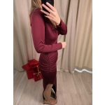 Sukienka Valentina, burgundowa