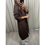 Płaszcz Viral, czekoladowy