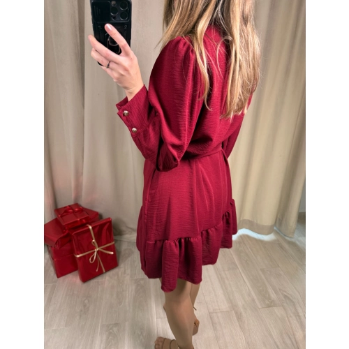 Sukienka kopertowa Celeste, bordowa