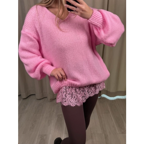 Sweter Francesco, cukierkowy róż