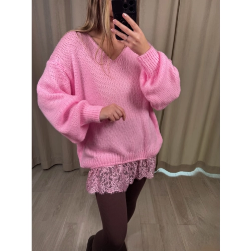 Sweter Francesco, cukierkowy róż