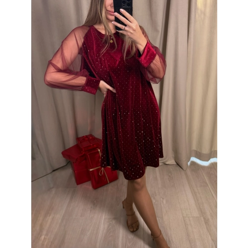 Sukienka Gulia, bordowa