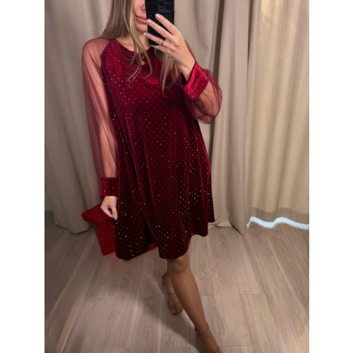 Sukienka Gulia, bordowa