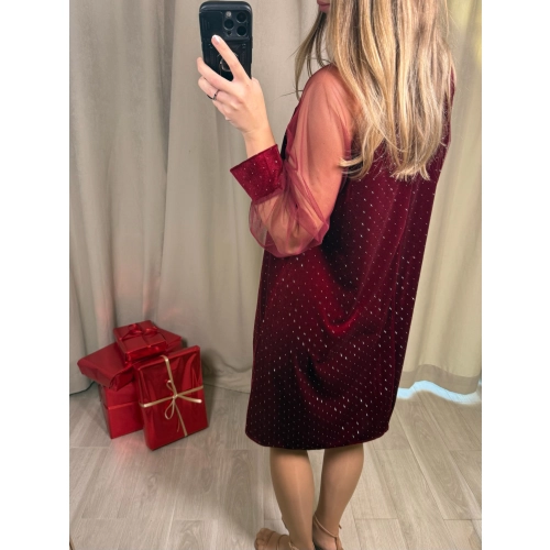 Sukienka Gulia, bordowa