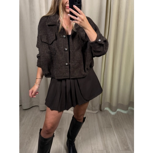 Kurtka Tori II, czekoladowa