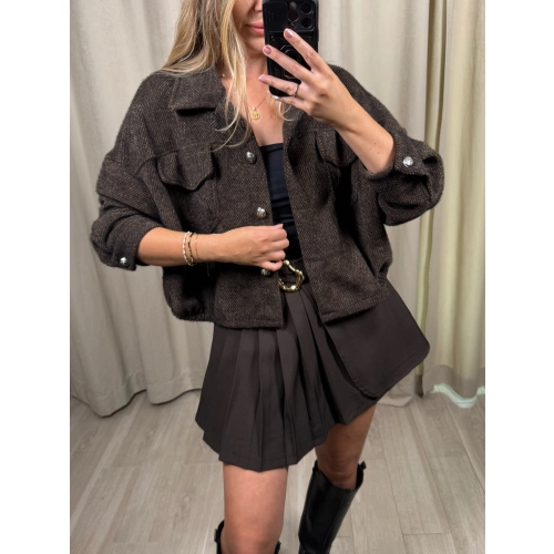 Kurtka Tori II, czekoladowa