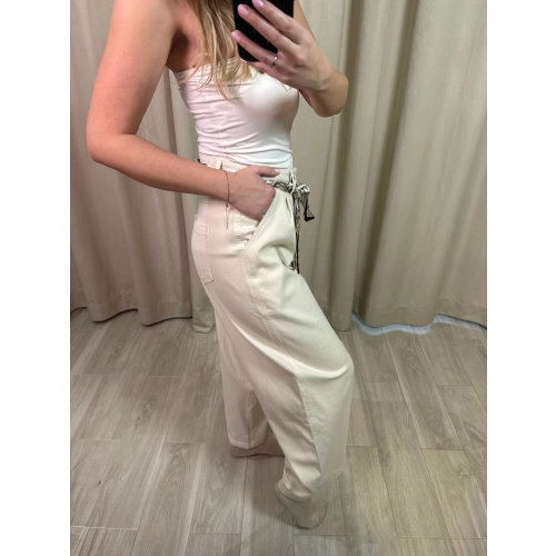 Spodnie Nastro, kremowe