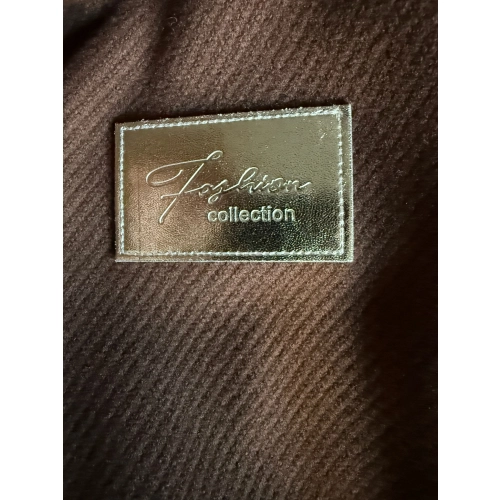 Płaszcz w jodełkę II, czekoladowy