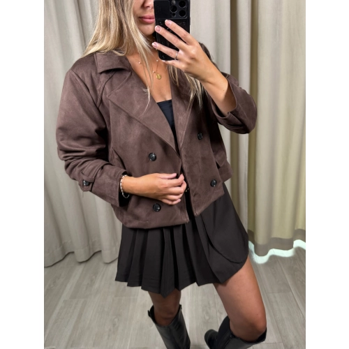 Kurtka Przejściówka, czekoladowa