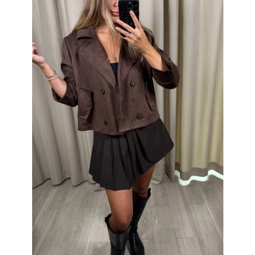 Kurtka Przejściówka, czekoladowa