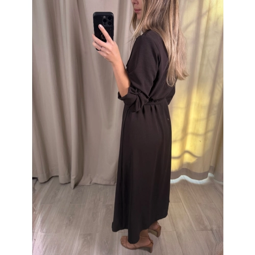 Szmizjerka MIDI z broszkami, czekoladowa