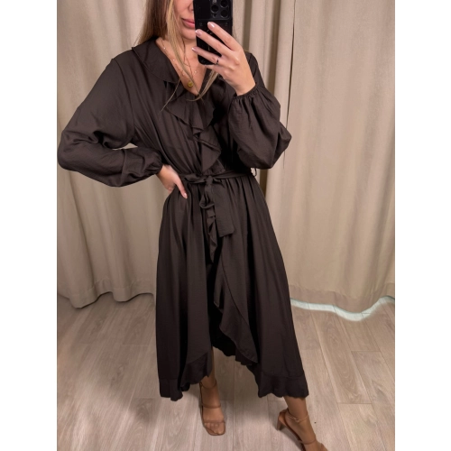 Sukienka Prima, czekoladowa