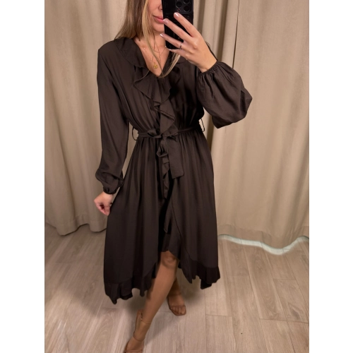 Sukienka Prima, czekoladowa