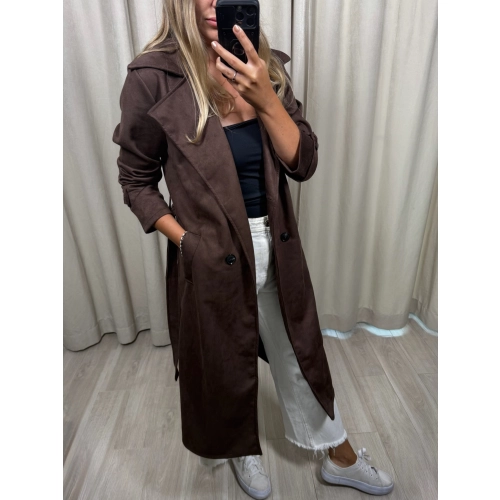 Płaszcz Viral, czekoladowy