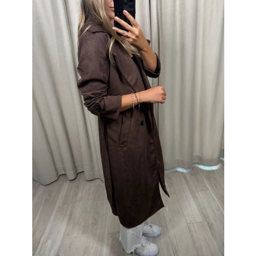 Płaszcz Viral, czekoladowy