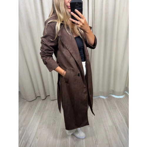 Płaszcz Viral, czekoladowy